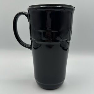 Longaberger | Woven Traditions Travel Mug 🖤Ebony🖤 EUC